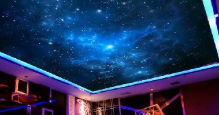 Натяжной потолок звездное небо Кинель, цена от 5201 руб.